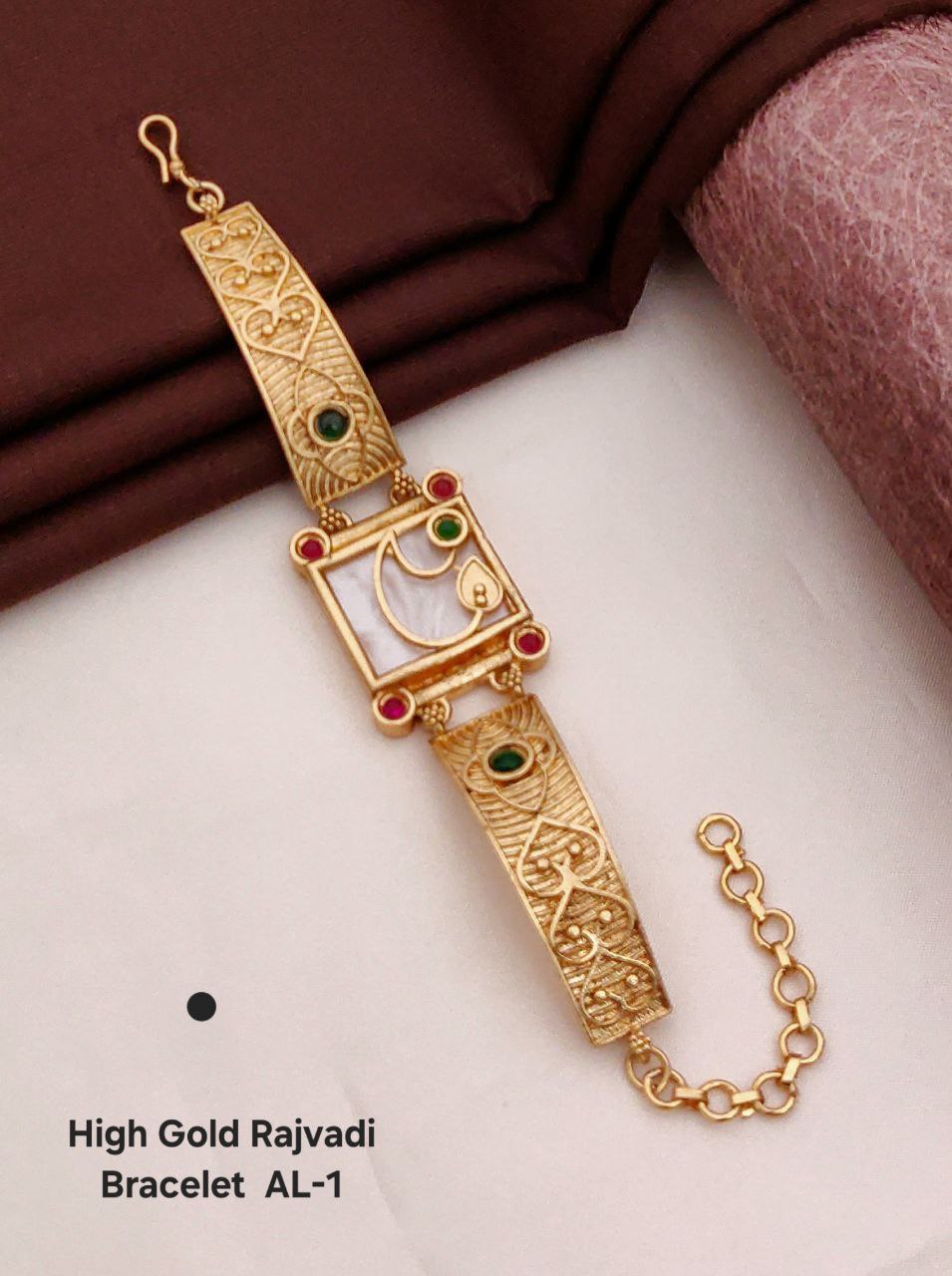 Babita High Gold Rajvadi Bracelet